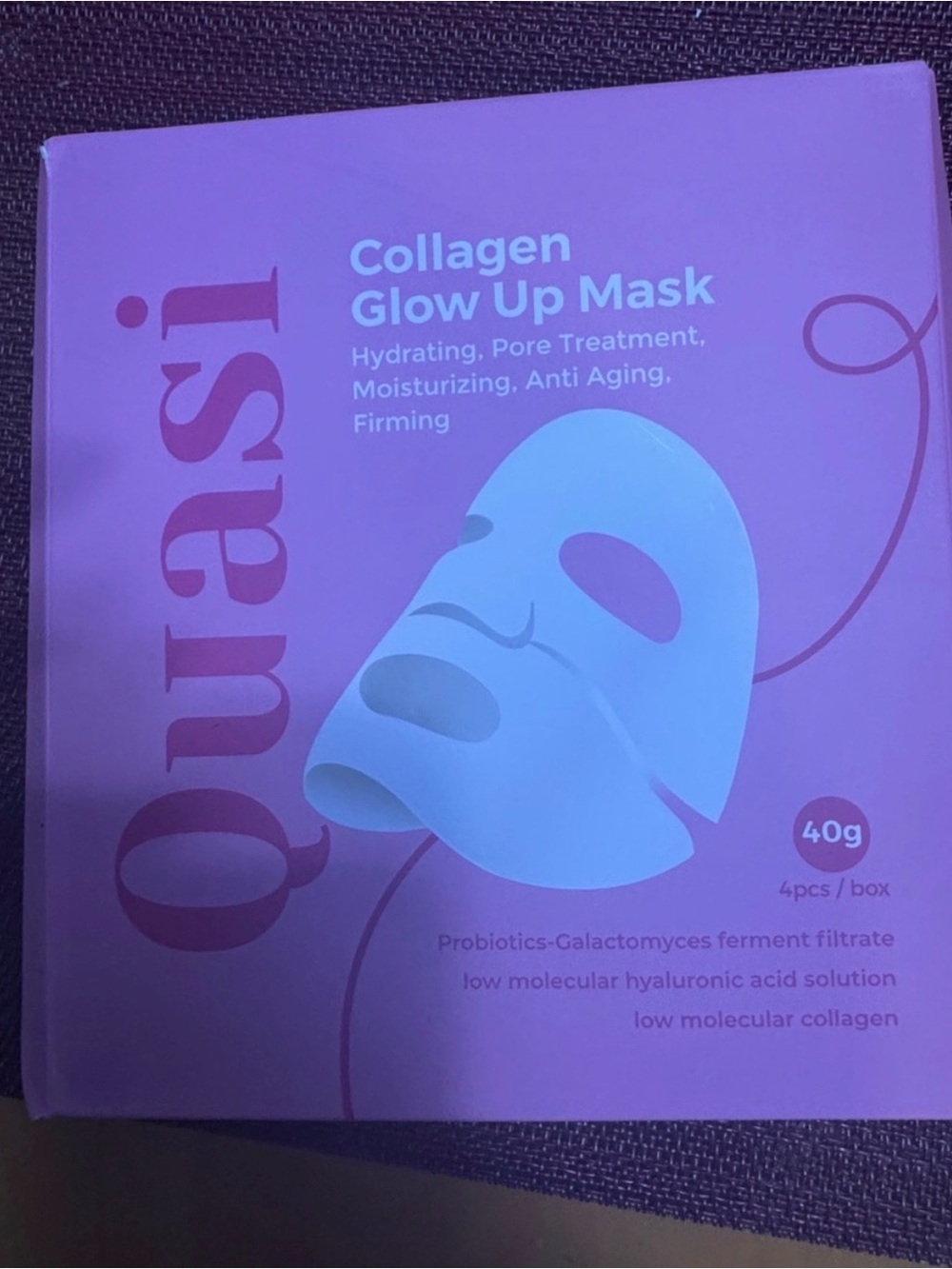 Collagen Glow Up Mask - Hydrating Pink Sheet Mask